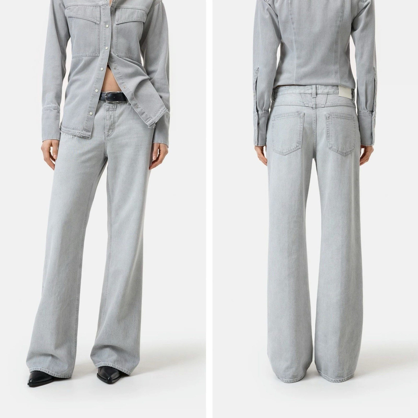 Closed Gillan Jeans Light Grey C20564-18t-47 Made In Italy $375 Size 30